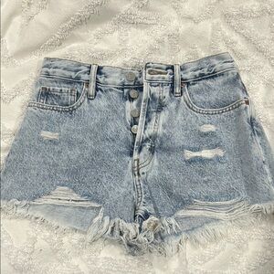 Denim Distressed Women Shorts